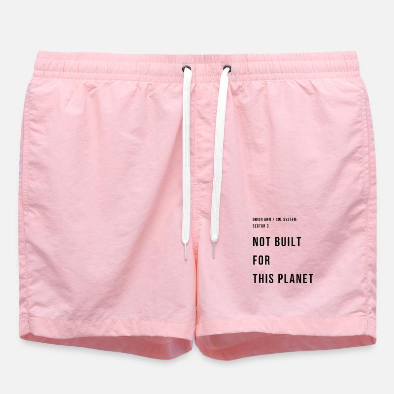 NOT BUILT FOR THIS PLANET - Swim Trunks - pink