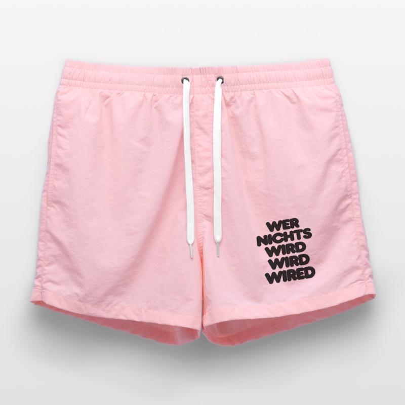 WER NICHTS WIRD WIRD WIRED – IT SPRUCH LUSTIG NERD Badeshorts