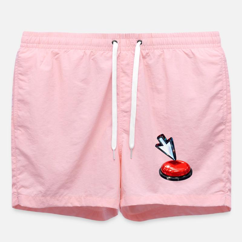 Down Arrow Button - Swim Trunks - pink