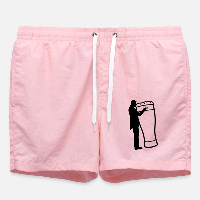 Wedding Groom Embrasse la bière - Short de bain - rose