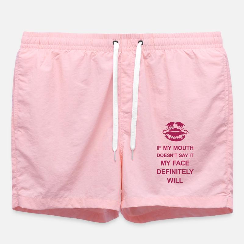 Mon visage le fera certainement - Short de bain - rose