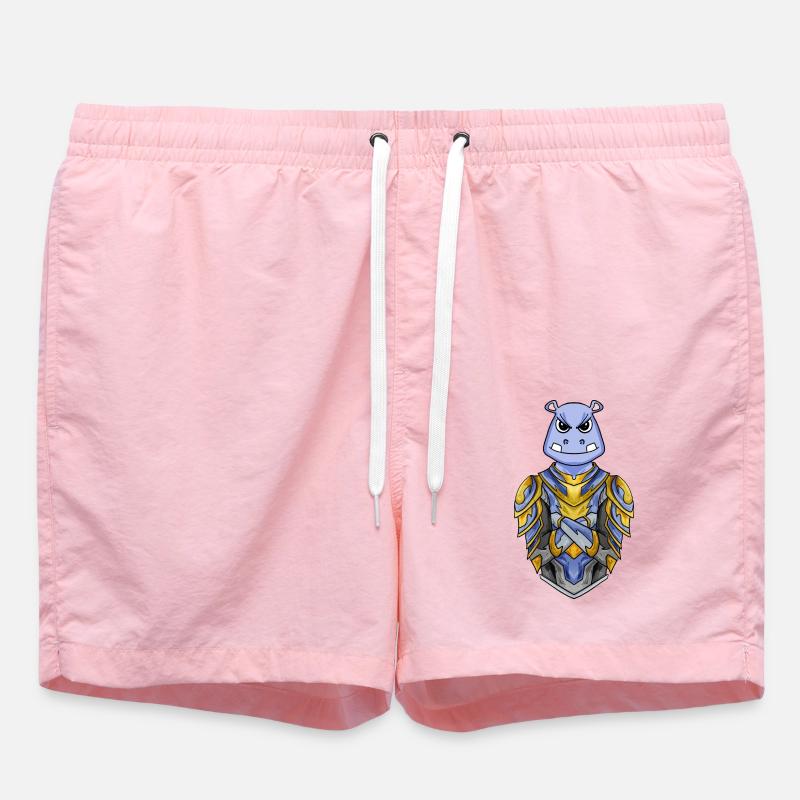 Chevalier hippopotame cool - Short de bain - rose
