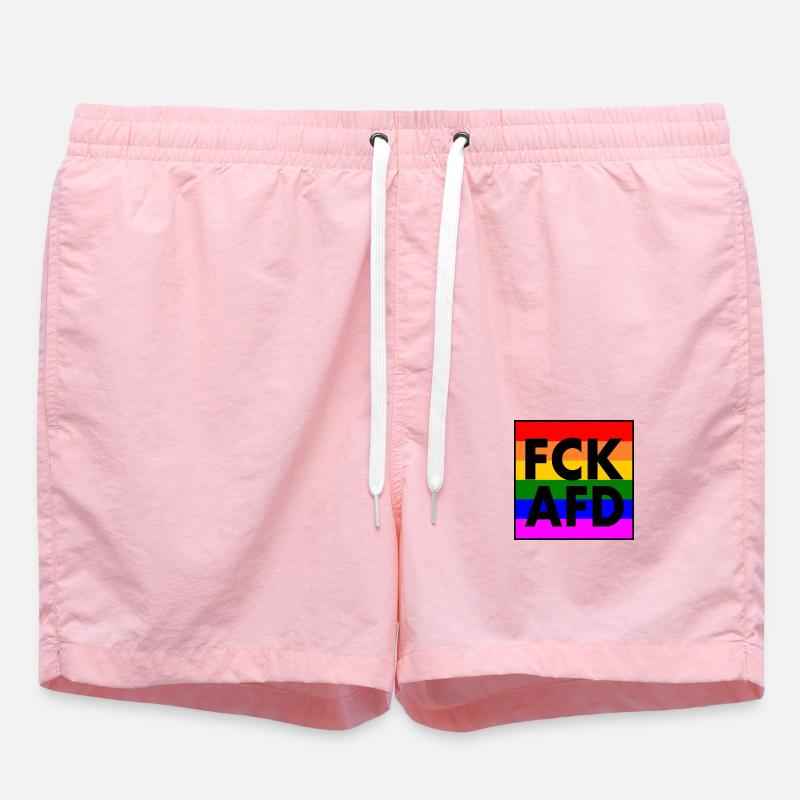 Fck afd - Short de bain - rose