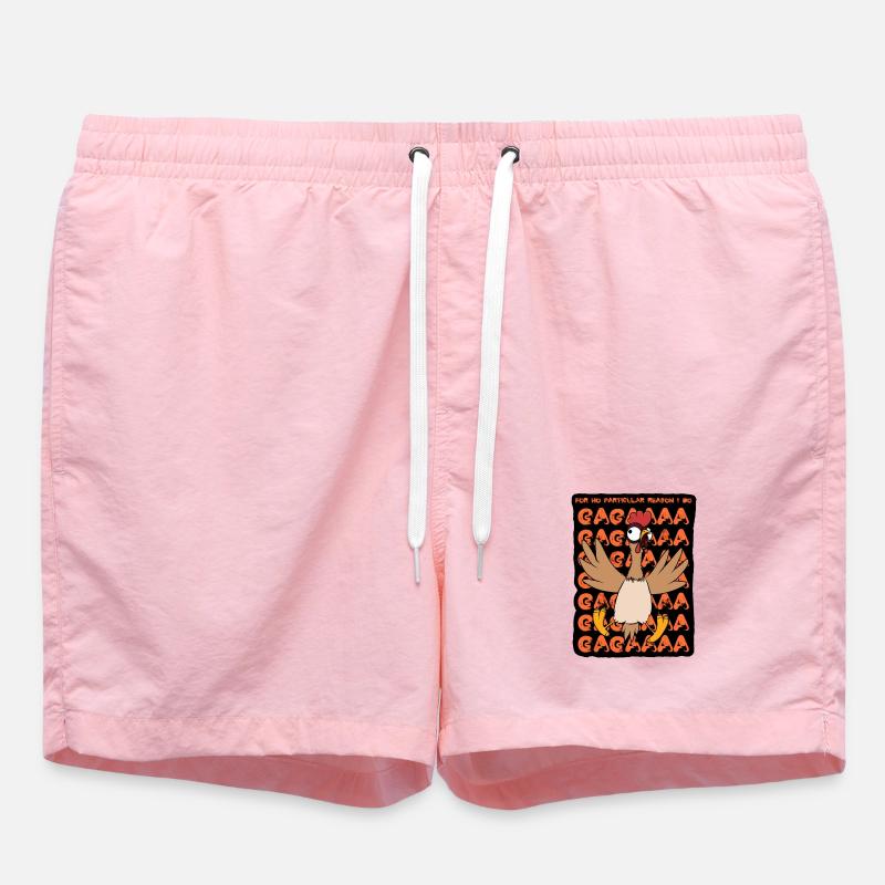 Crazy chicken - Swim Trunks - pink