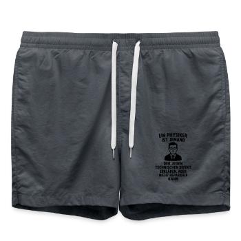 Physicist Explanation Definition Funny - Swim Trunks -  - Front