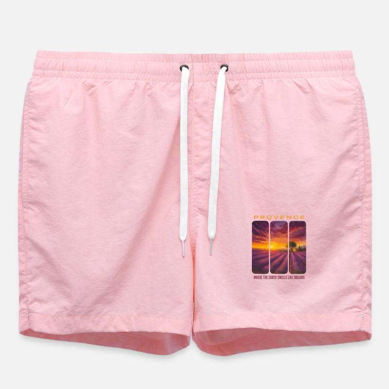 Lavender Provence - Swim Trunks - pink