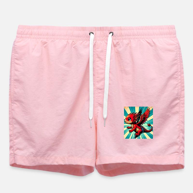dragon - Short de bain - rose