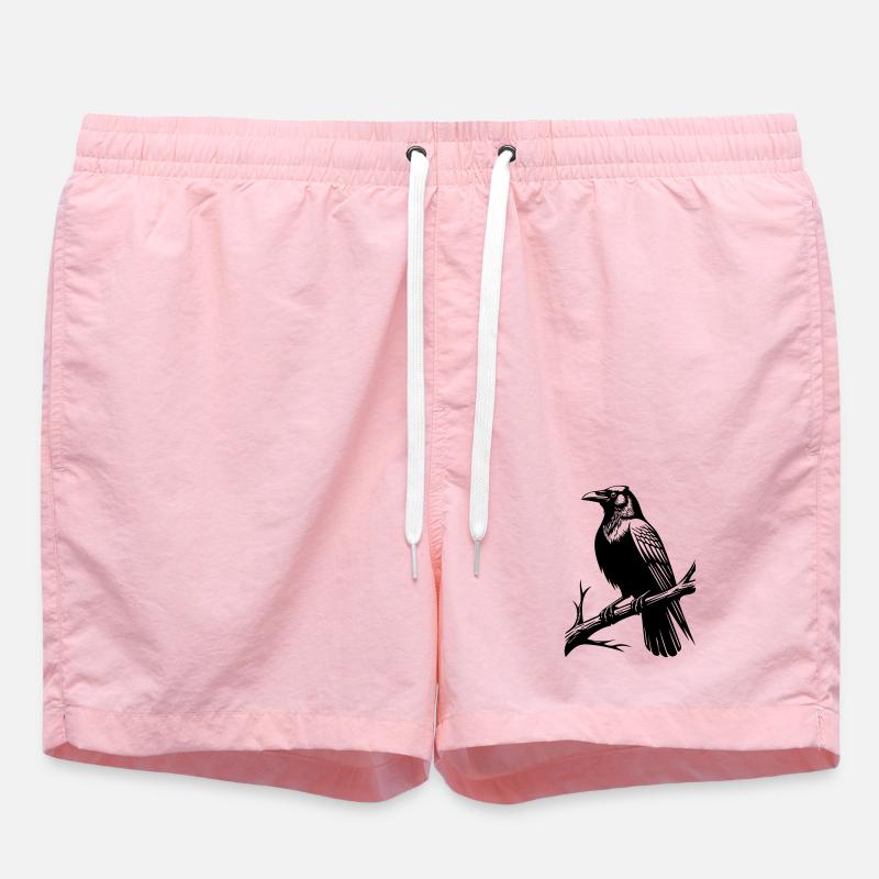 Crow - Swim Trunks - pink