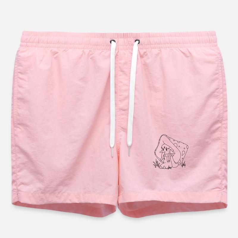 Fille champignon - Short de bain - rose