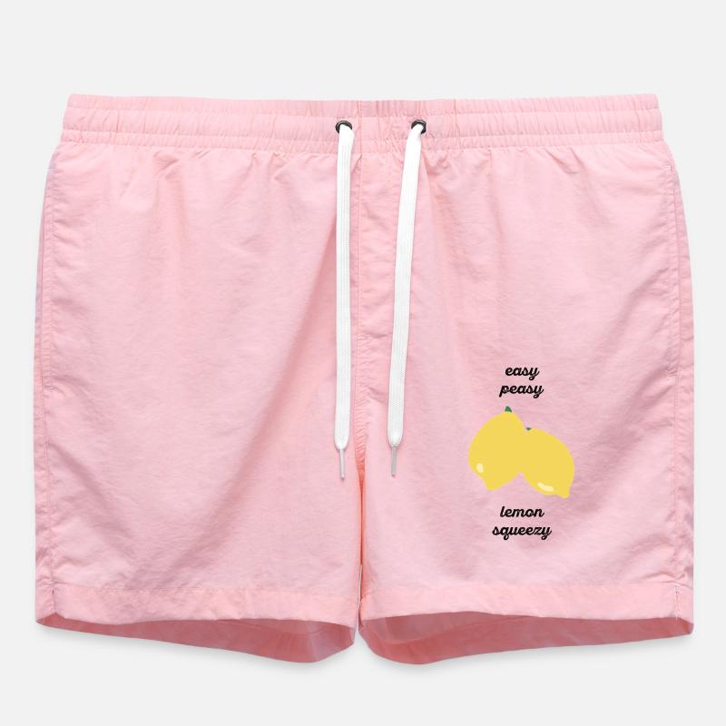 Easy Peasy Lemon Squeezy - Geschenkidee - Geschenk - Badeshorts - Pink