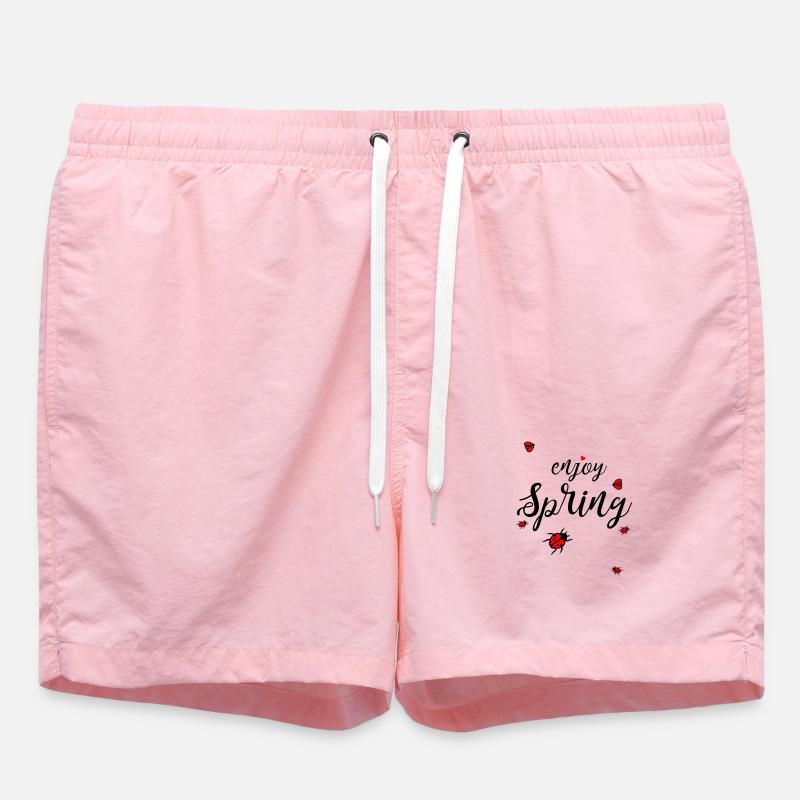 Spring, enjoy spring - Swim Trunks - pink
