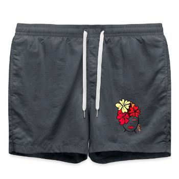 Botanische Blume Collage Druck - Badeshorts -  - Vorne