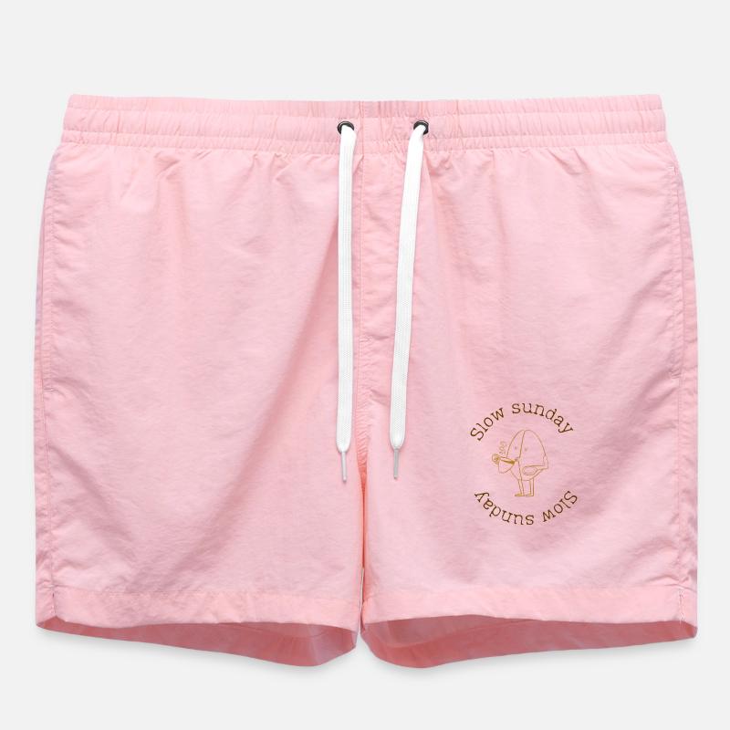 Dimanche lent - Short de bain - rose
