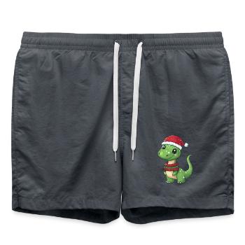 Dinosaure brontosaure Noël - Short de bain -  - Devant