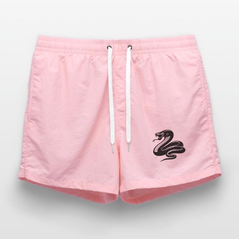 Snake Python Silhouette Swim Trunks