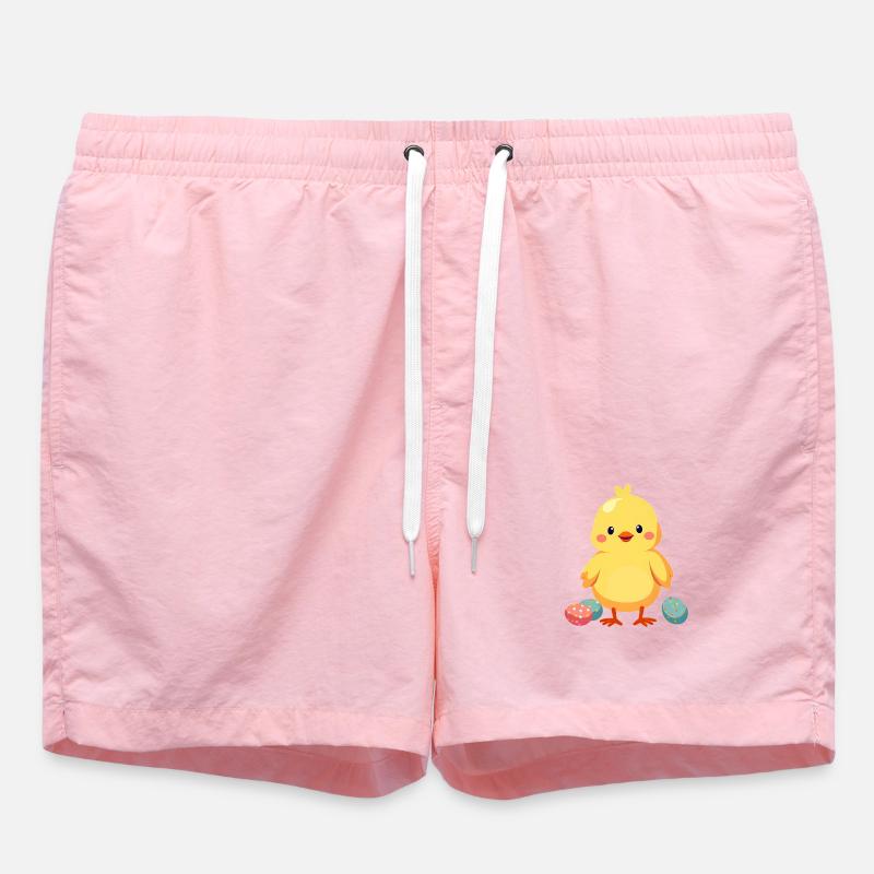 Chicks at Easter - Swim Trunks - pink