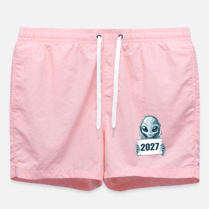 hellblaues Alien 2027 - Badeshorts - Pink