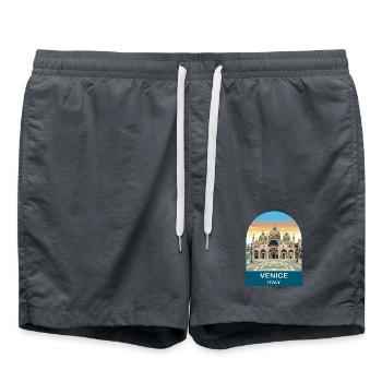 Venice Italy Vintage Travel Poster Art - Swim Trunks -  - Front