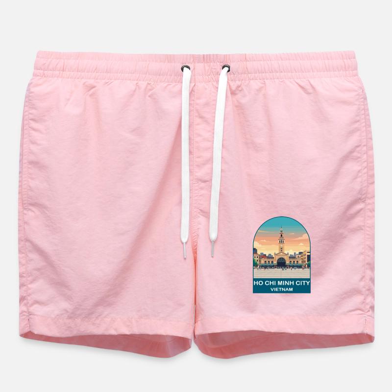 CTY02064 - Short de bain - rose