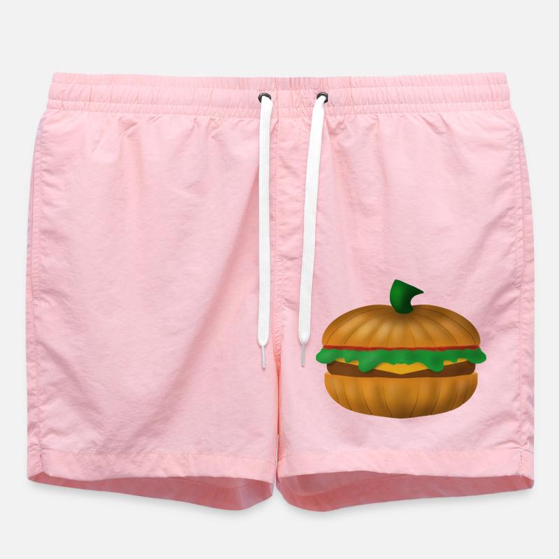 Burger citrouille - Short de bain - rose