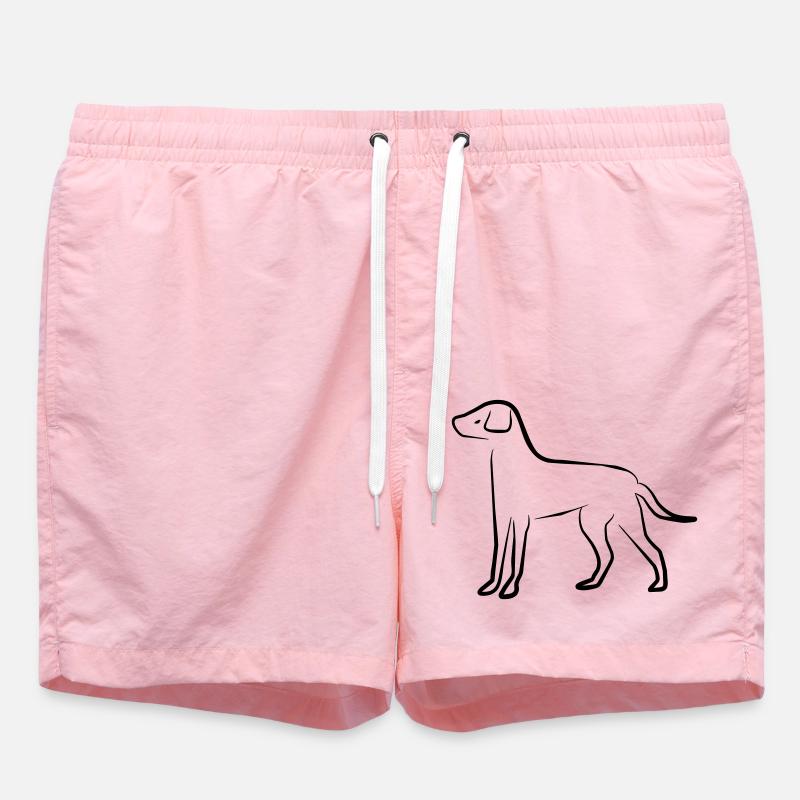 Chien - Short de bain - rose