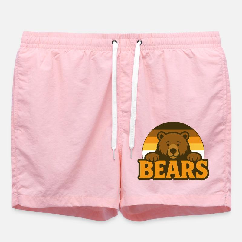 Bears Bearflag Pride Outfit - Badeshorts - Pink
