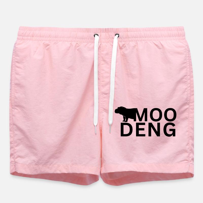 Moo Deng Hippopotame - Short de bain - rose