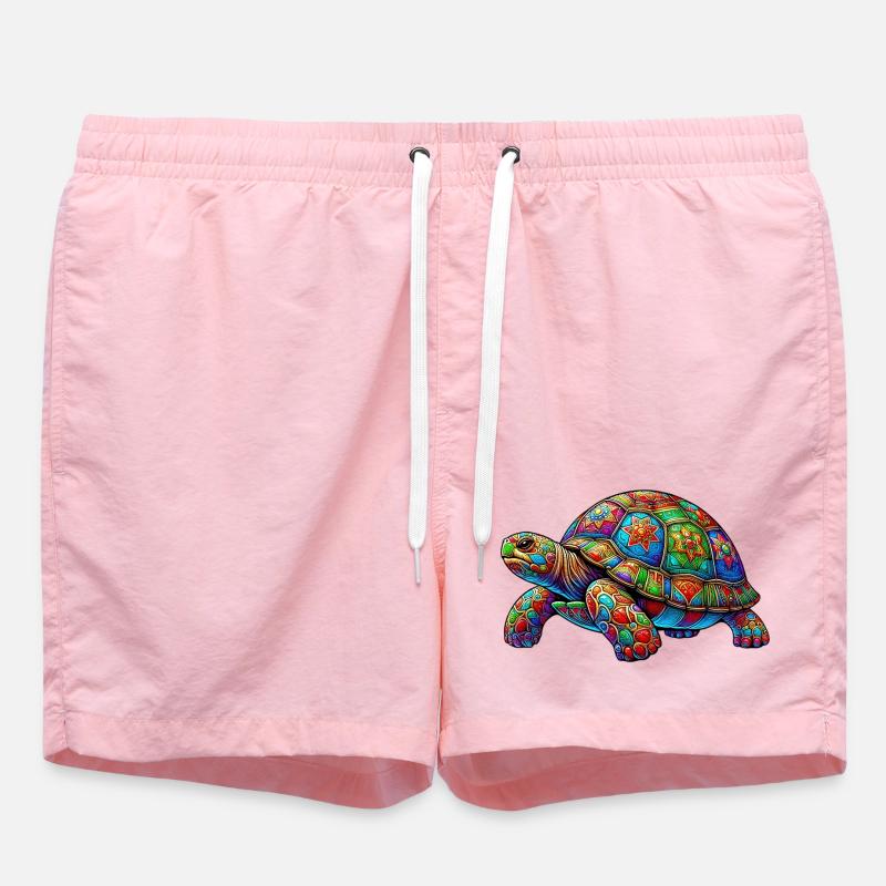 Turtle - Swim Trunks - pink