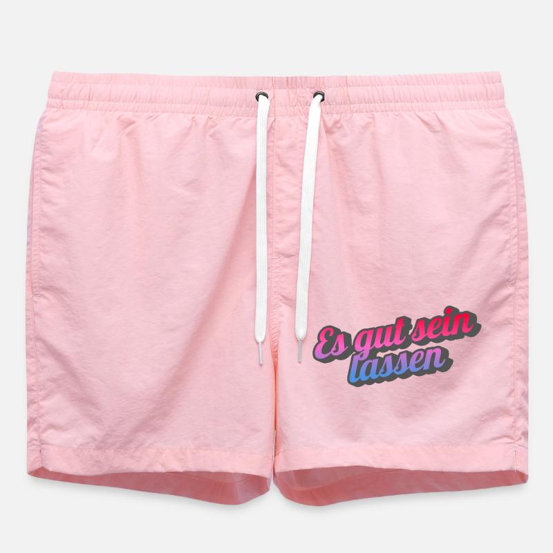 Let it be. - Swim Trunks - pink