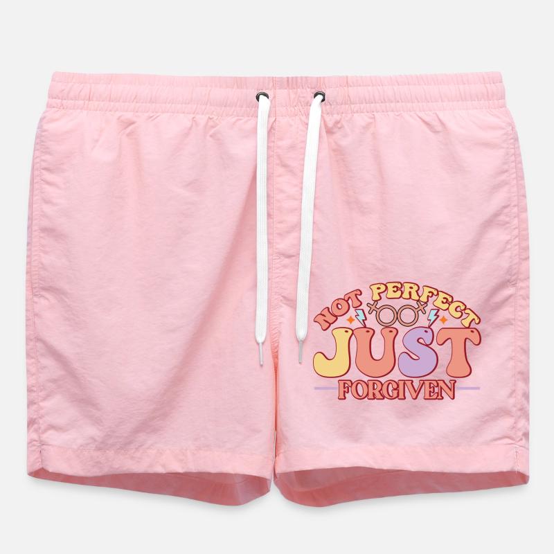 Pas parfait, juste pardonné - Short de bain - rose