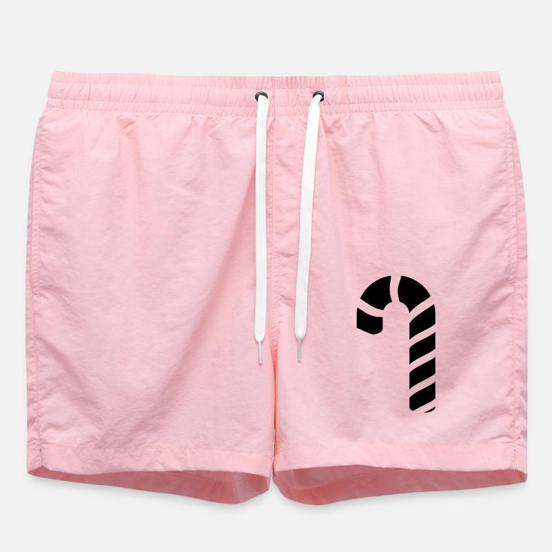 Cochon à pois de Noël - Short de bain - rose
