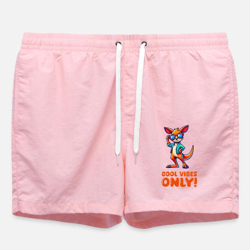 Kangaroo Comic Sunglasses - Swim Trunks - pink
