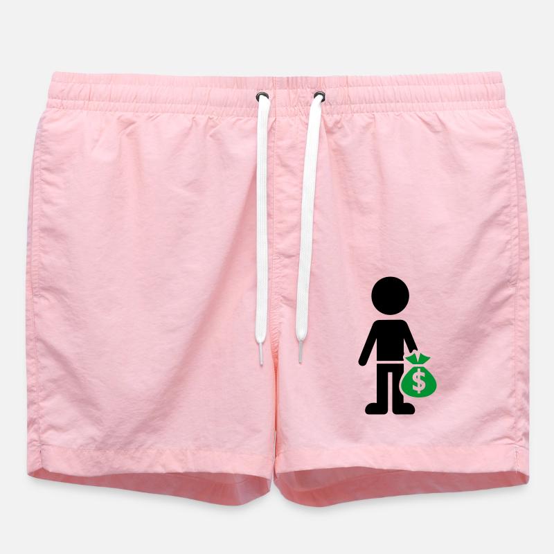 Arnaque d’argent d’entreprise - Short de bain - rose