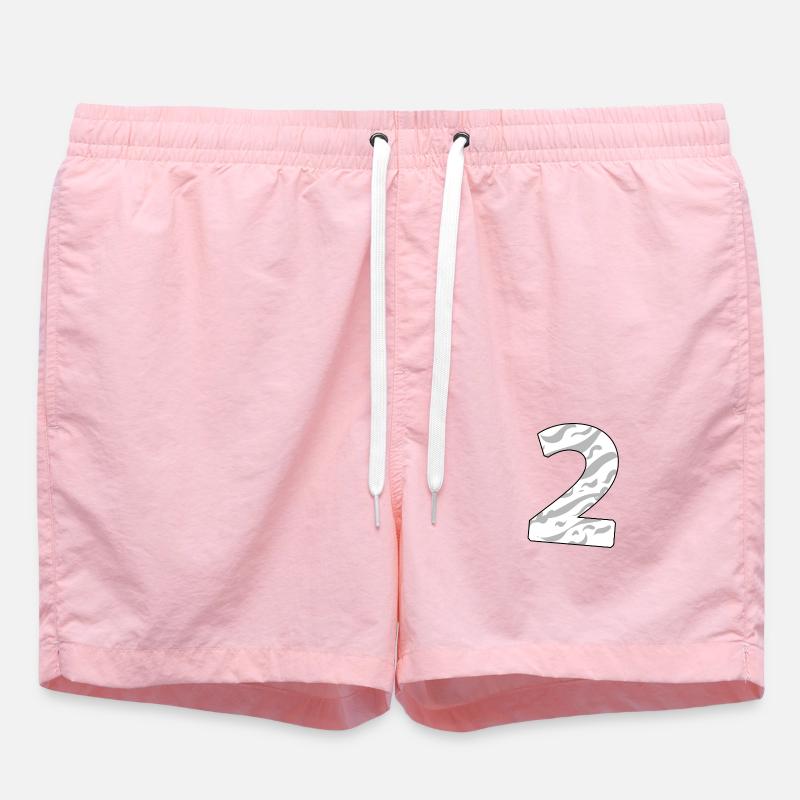2 - Short de bain - rose