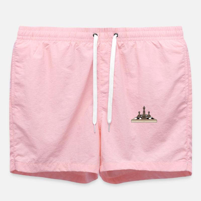 Échiquier - Short de bain - rose