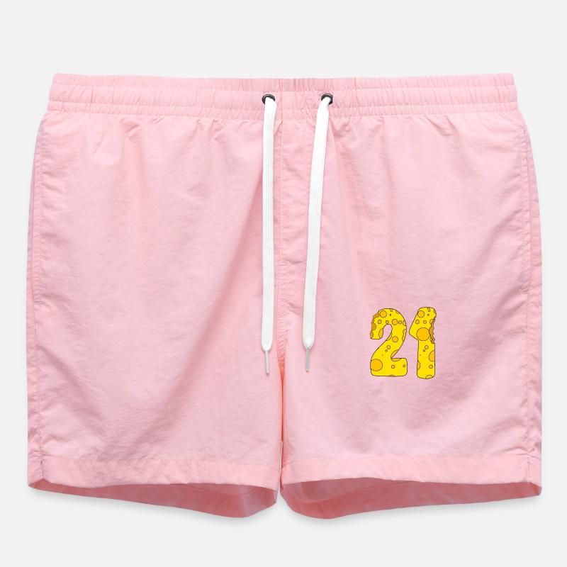 21 ans - 21e anniversaire - 1921 - Short de bain - rose