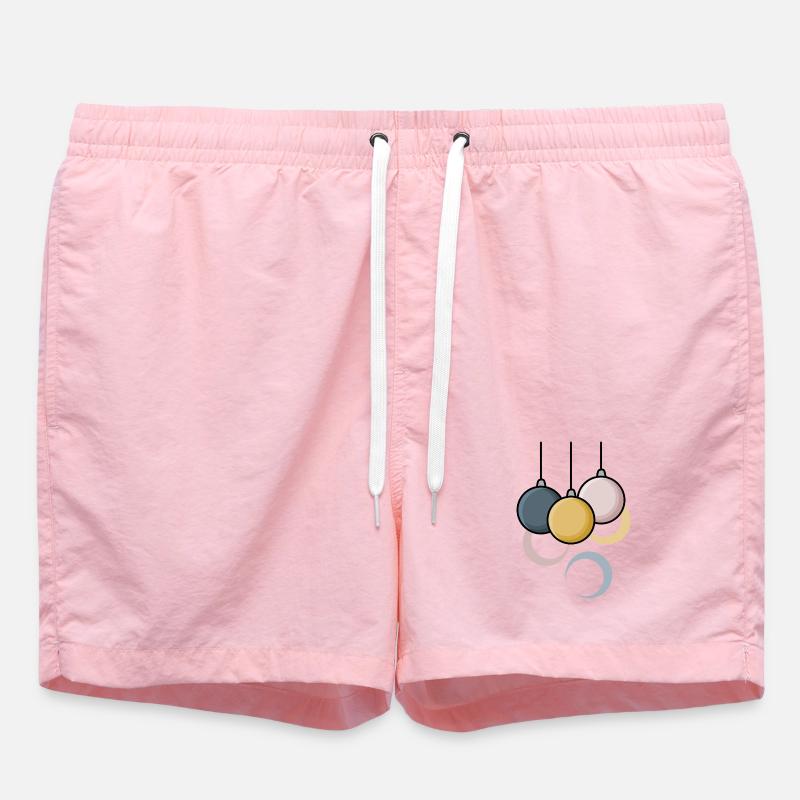 Boules de Noël modernes - Short de bain - rose