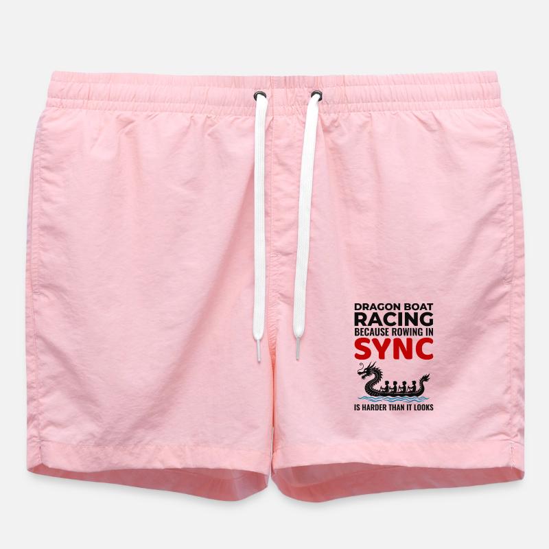 Synchronized Paddling Unity  - Swim Trunks - pink