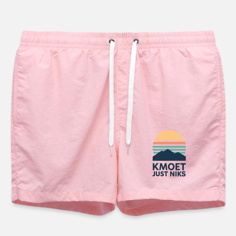 Kmoet just nothing, Dialecte anversois Chemises - Short de bain - rose