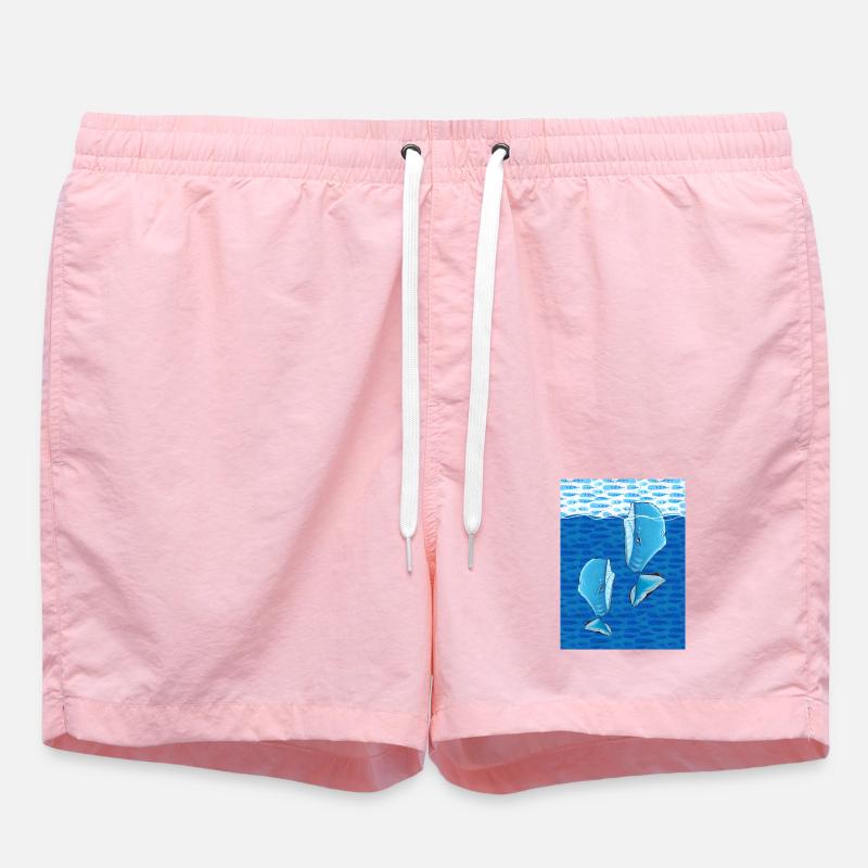 Baleines - Short de bain - rose