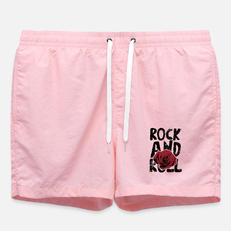 Rock and roll - Short de bain - rose