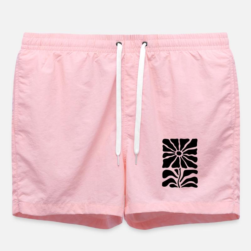 Bloom Design - custom design paint! - Swim Trunks - pink