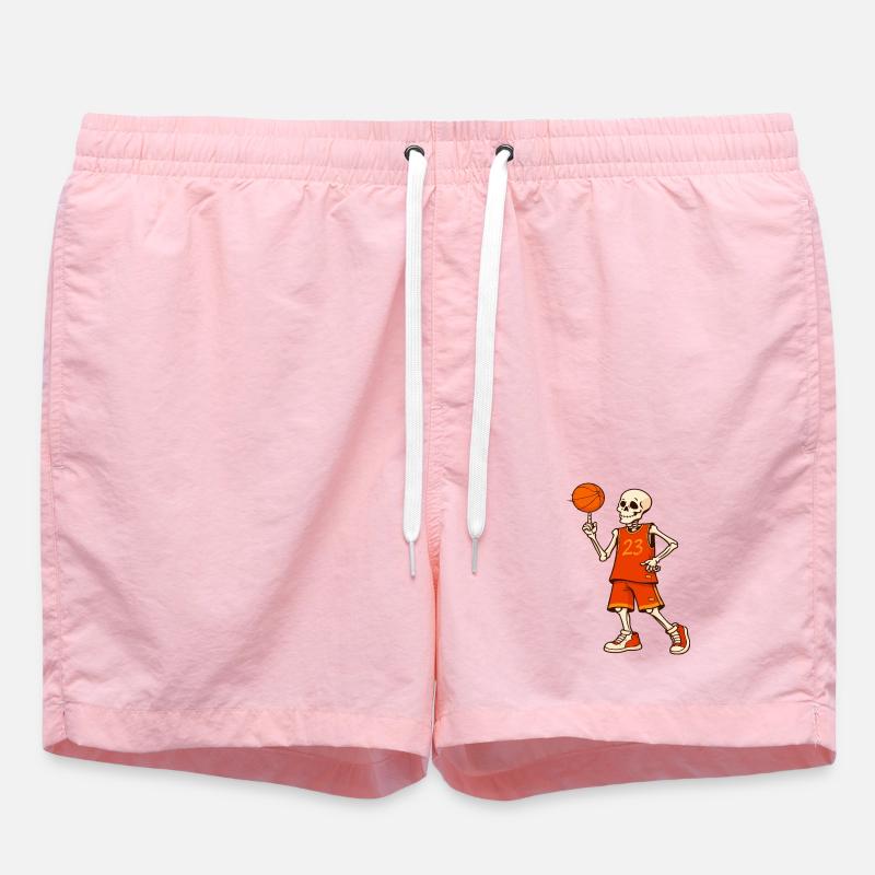 Skeleton Hoops 23 - Short de bain - rose