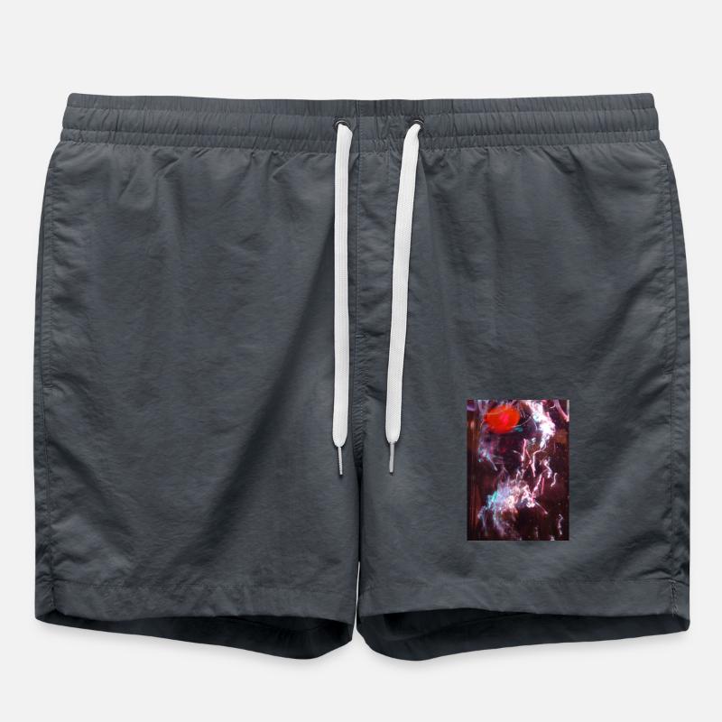 Neon Fluid Reflection - Swim Trunks - undefined