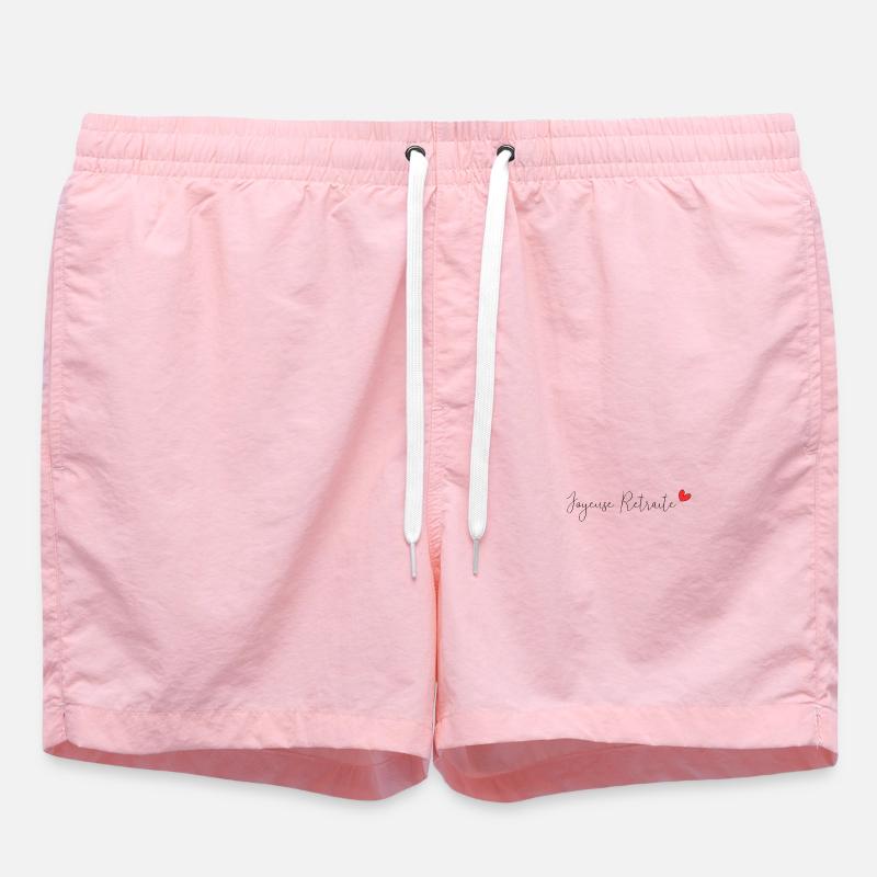 RETRAITE. BONNE RETRAITE. JOYEUSE RETRAITE - Short de bain - rose