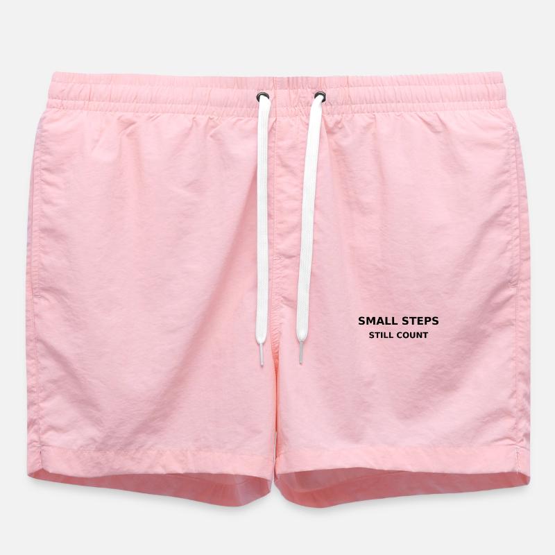 small steps - Swim Trunks - pink