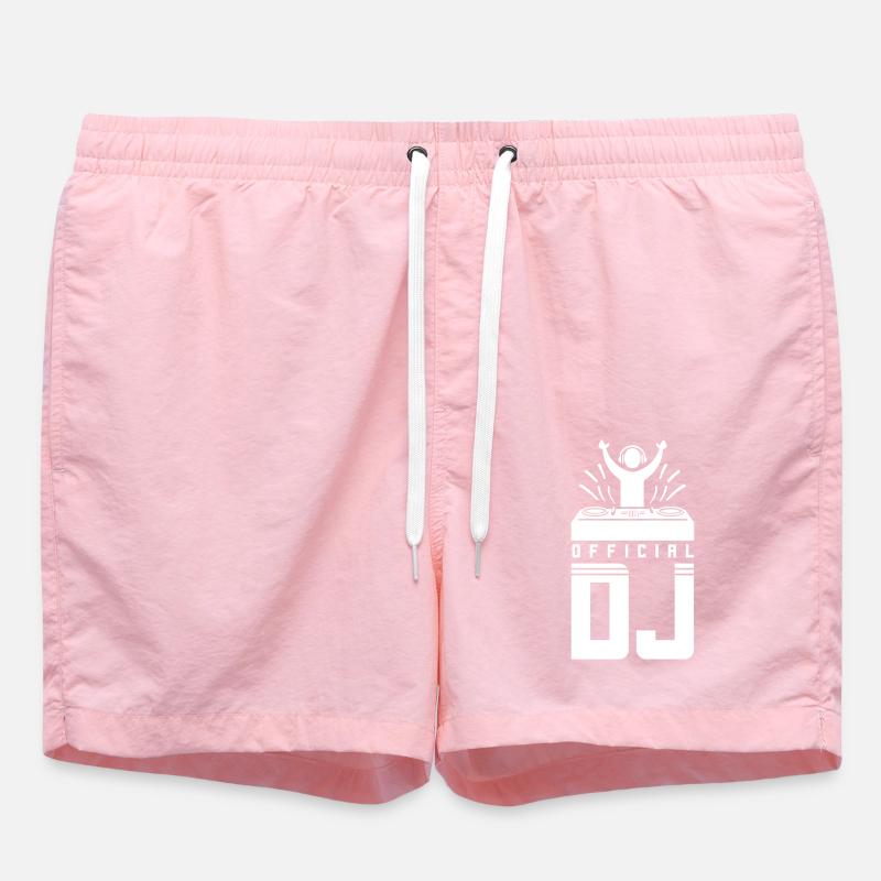 DJ Spruch Turntables - Swim Trunks - pink