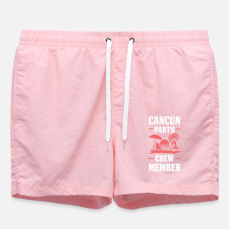 Cancun Party Crew - Swim Trunks - pink