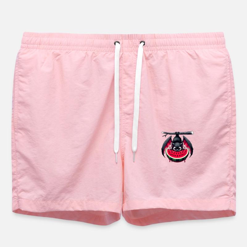 Fledermaus Sommerfrucht Melone - Badeshorts - Pink