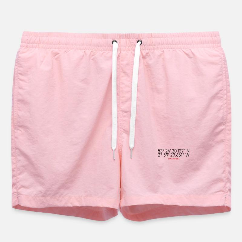 Liverpool coordinates - Swim Trunks - pink